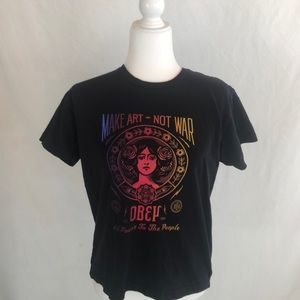 women’s small. create art not war shirt.
